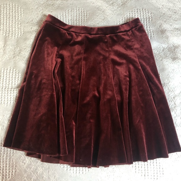Urban Outfitters Dresses & Skirts - Urban Outfitters red velvet skirt Urban Outfitters Dresses & Skirts - Urban Outfitters red velvet skirt